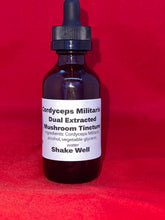 Load image into Gallery viewer, 2oz Cordyceps Militaris Mushroom Dual Extracted Tincture