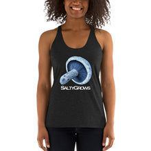 Load image into Gallery viewer, SaltyGrows Lactarius Indigo Women's Racerback Tank