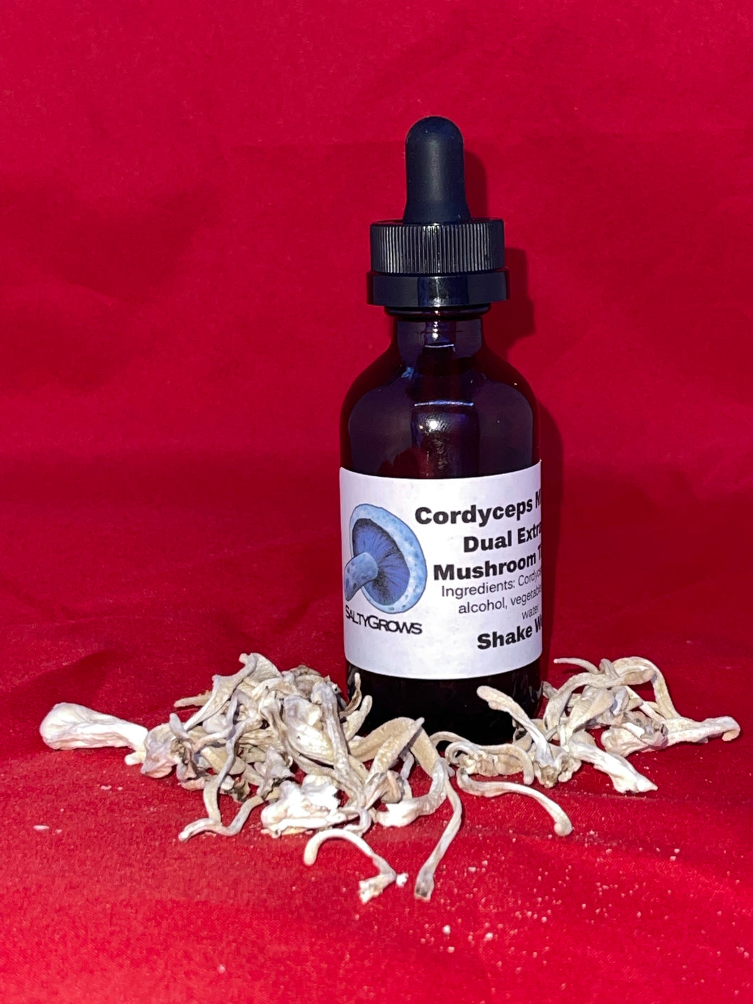 2oz Cordyceps Militaris Mushroom Dual Extracted Tincture